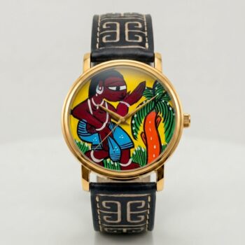 MANAB | Hand Painted Santal Art Watch by Nobopatrika