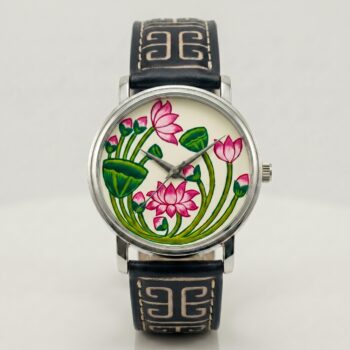 PUSKAR | Hand Painted Lotus Watch by Nobopatrika